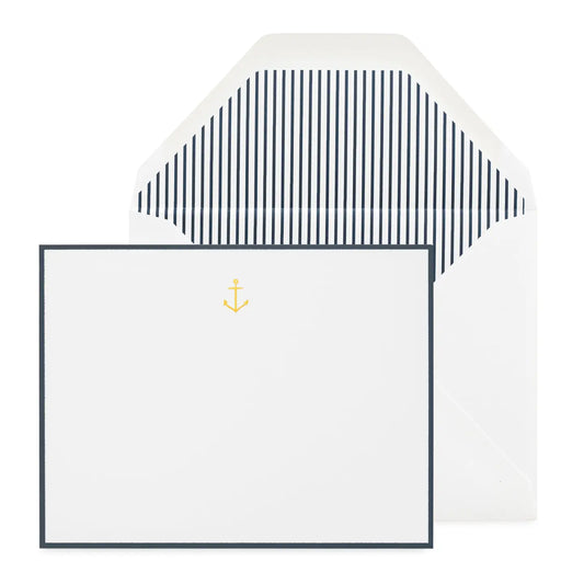 Note Set -  Navy Anchor