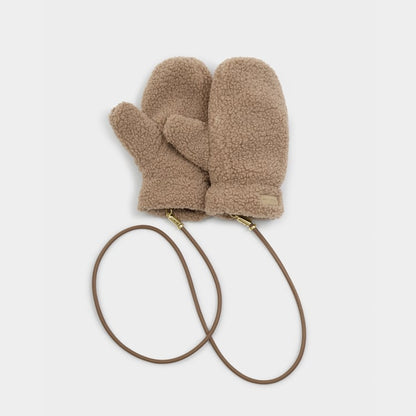 Teddy Mittens - Tan
