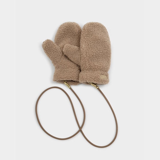 Teddy Mittens - Tan