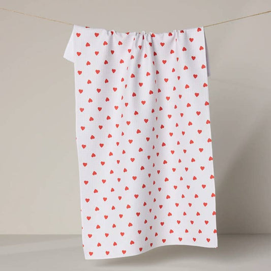 Baby Hearts Tea Towel