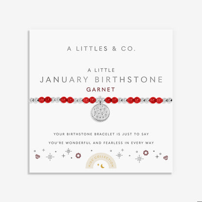 Kids' A Little Bracelet Birthstone - January