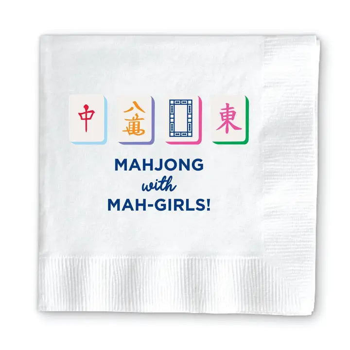 Cocktail Napkins - Mahjong with Mah-Girls
