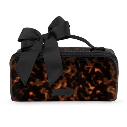 Jelly Cosmetic Bag - Tortoiseshell Bow