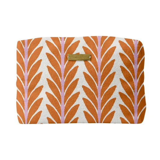 Terry Beach Pouch - Frond Orange