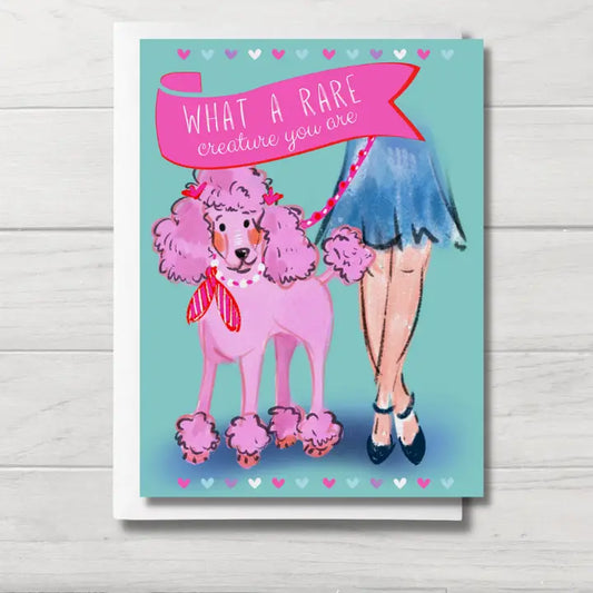 Poodle Birthday Card | Rare Creature