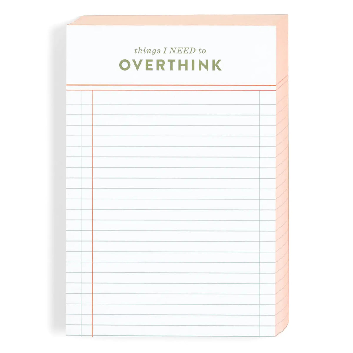 Things I Need To Overthink Notepad