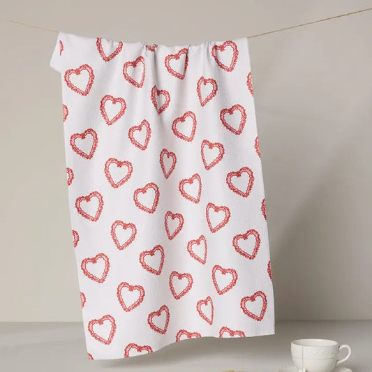 Soft Heart Tea Towel