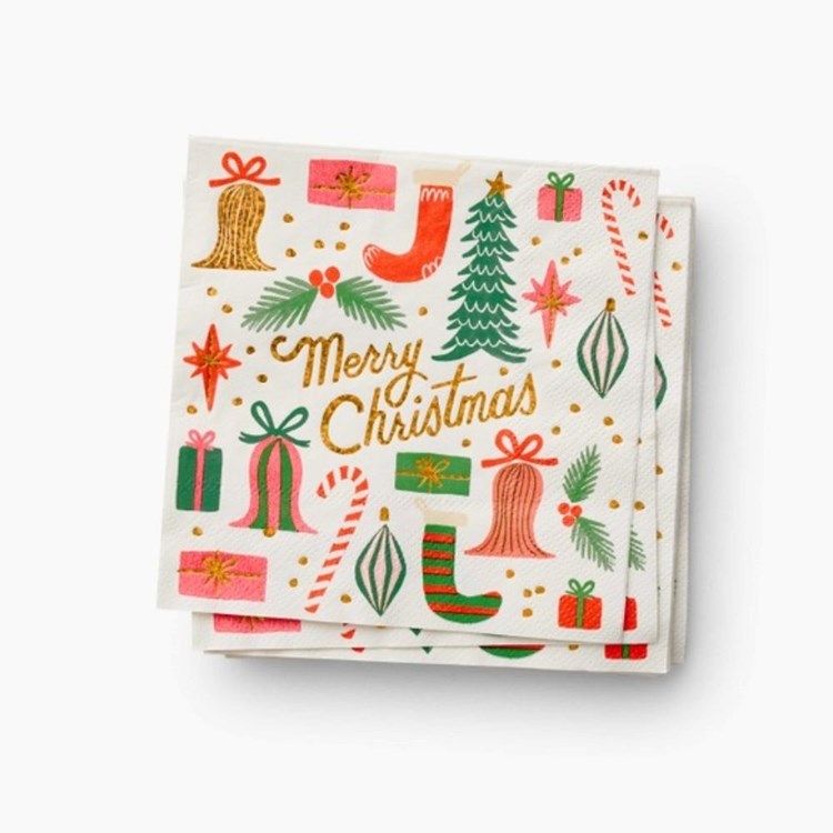Cocktail Napkins - Deck the Halls