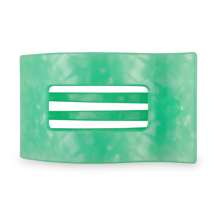 Large Flat Rectangle Hair Clip - Spring Splash