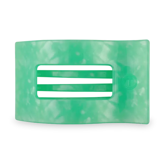 Large Flat Rectangle Hair Clip - Spring Splash
