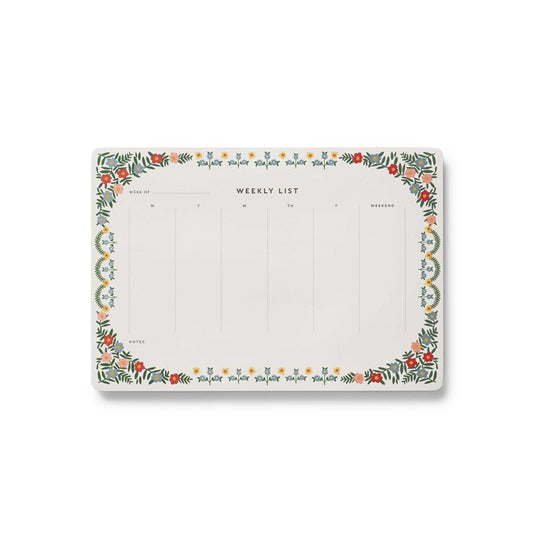 Weekly Desk Pad - Rosette