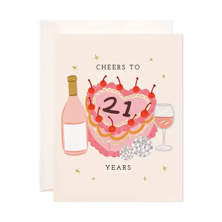21 Years Birthday Card