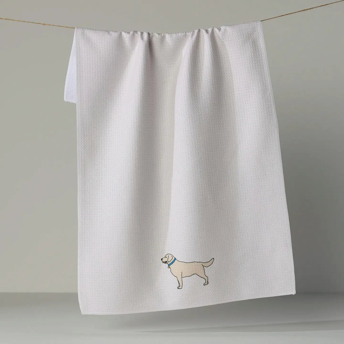 Loyal Lab Tea Towel - Yellow Lab