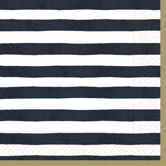 Luncheon Napkin - Bold Strokes Black