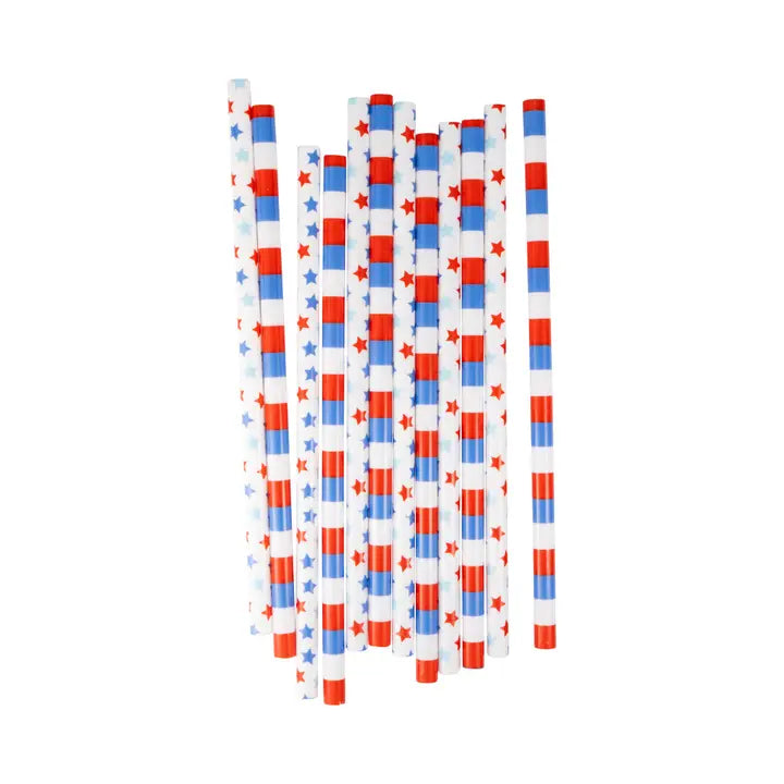 Reusable Straws - Patriotic Stars