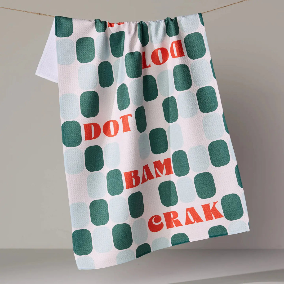 Cypress Tile Talk Tea Towel - Mahjong