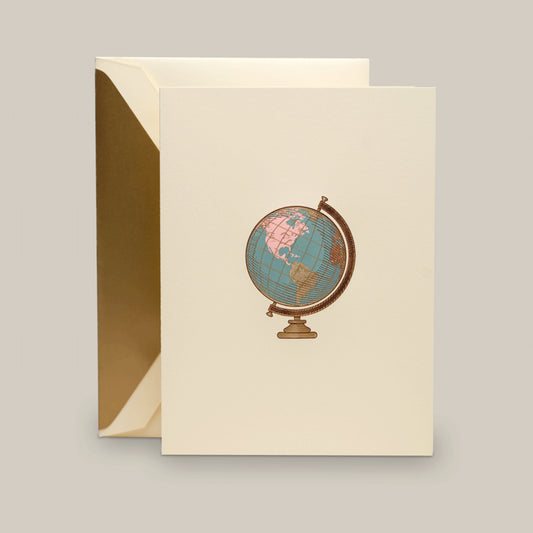 Vintage Globe Note