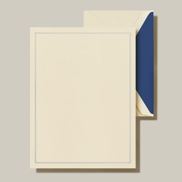 Regent Blue Triple Hairline Framed Half Sheet