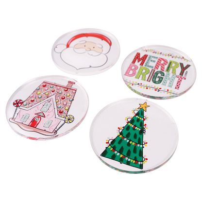 Coaster Set - Merry and Bright