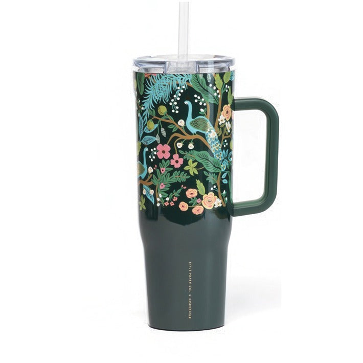 40oz Cruiser - Rifle Paper - Peacock Blue