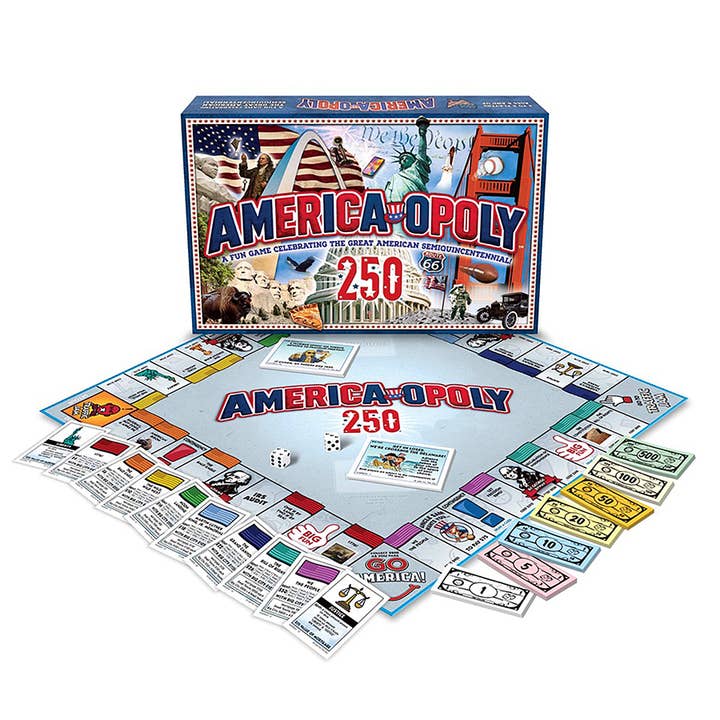 America Opoly 250th Anniversary Edition Board Game