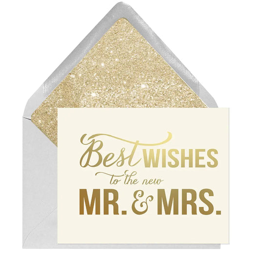 Best Wishes Mr and Mrs Greeting Card
