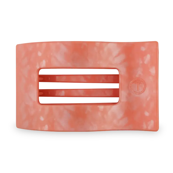 Large Flat Rectangle Hair Clip - Dreamsicle