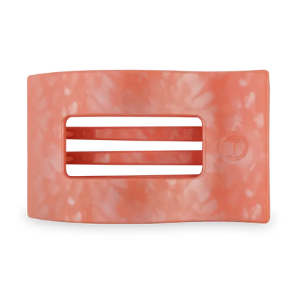 Large Flat Rectangle Hair Clip - Dreamsicle