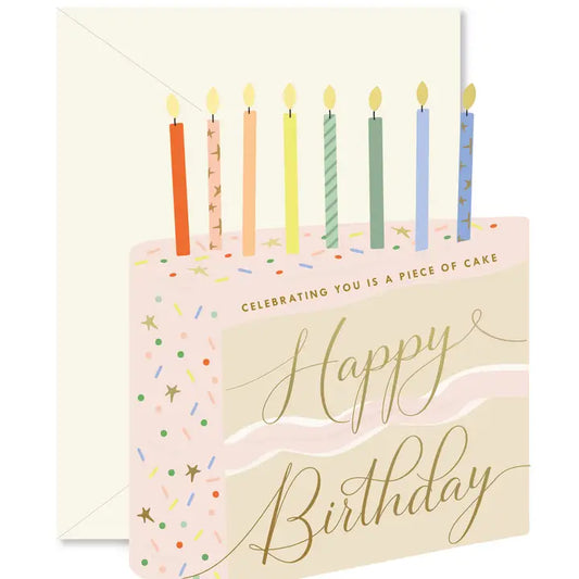 Piece of Cake Die-Cut Folded Card