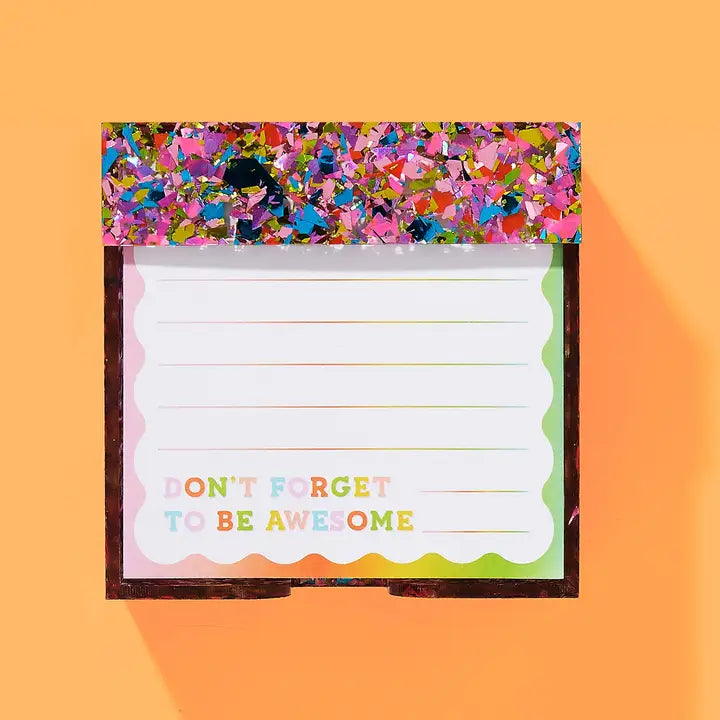 Happy Confetti Note and Holder