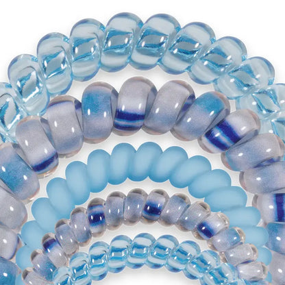 Mix Pack Spiral Hair Coils - Blue Lagoon