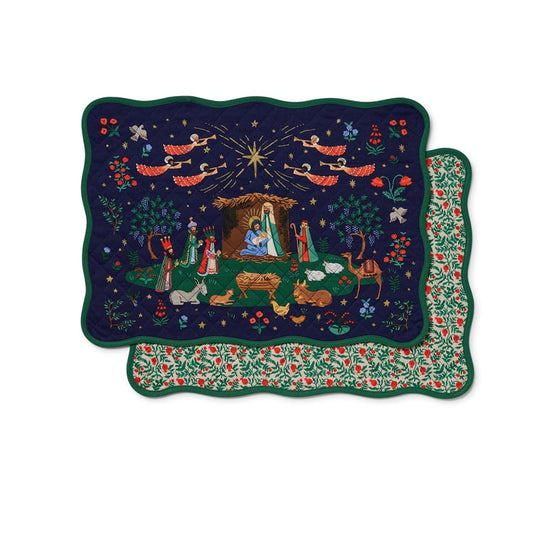 Cotton Placemats, Set of 4 - Nativity