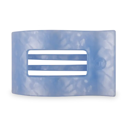 Large Flat Rectangle Hair Clip - Blue Lagoon
