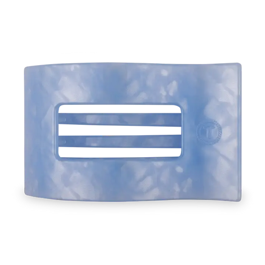 Large Flat Rectangle Hair Clip - Blue Lagoon