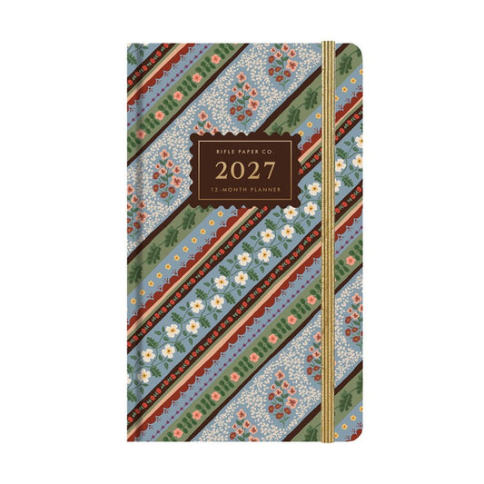 2027 12-Month Hardcover Pocket Planner - Paisley
