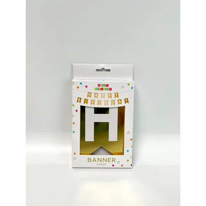 Foil Happy Birthday Gold Banner