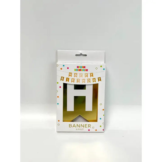 Foil Happy Birthday Gold Banner