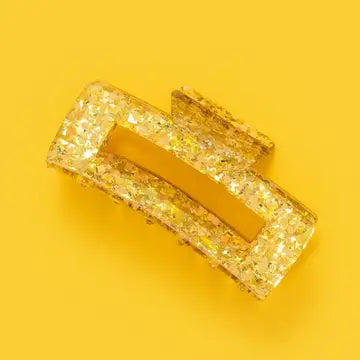 Claw Clip - Yellow Confetti