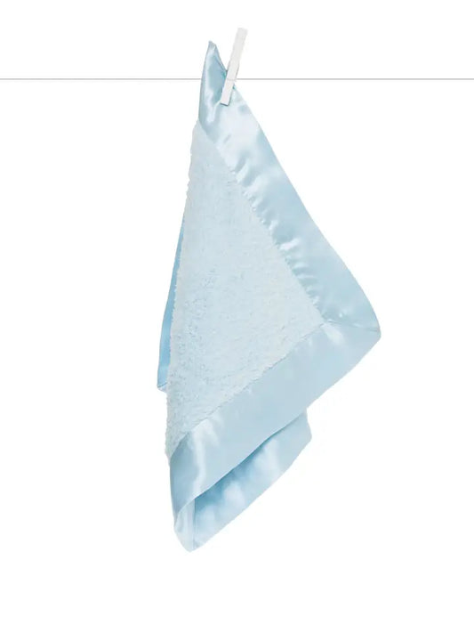 Satin Chenille Blanky - Blue
