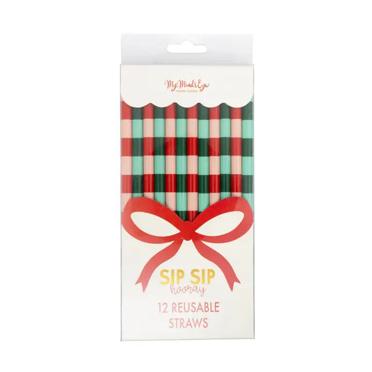 Red and Green Straw Set
