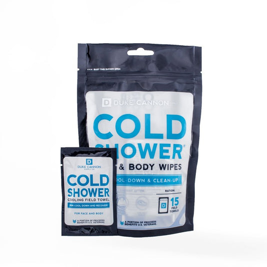 Cold Shower Cooling Field Towels Pouch - 15 ct