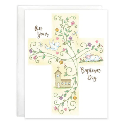 Greeting Card - Baptism Cross