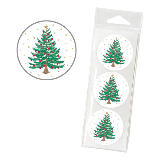 Envelope Seals - Tree with Gold Stars