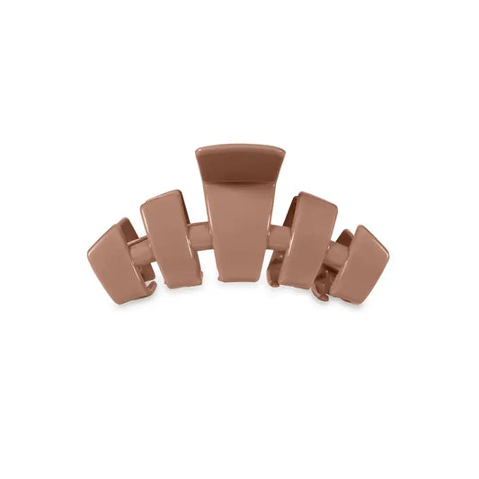 Classic Tiny Hair Clip - Mocha Mousse