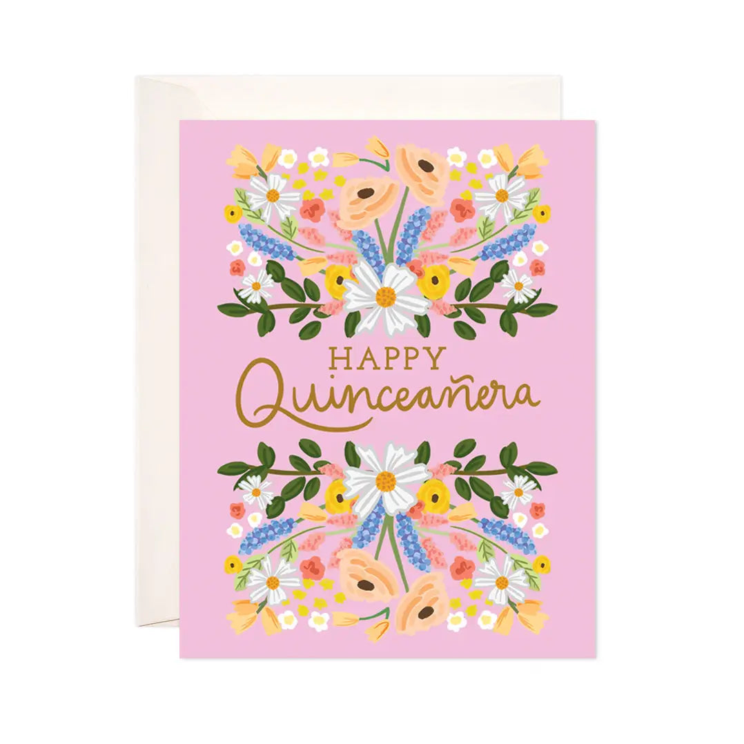 Floral Quince Greeting Card