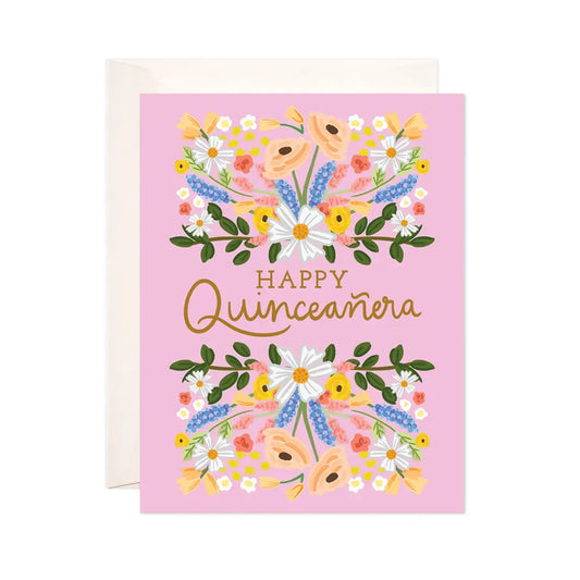 Floral Quince Greeting Card