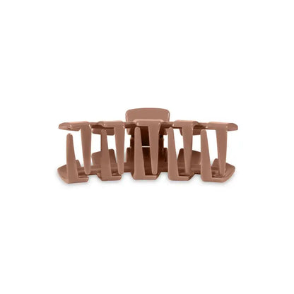 Classic Tiny Hair Clip - Mocha Mousse