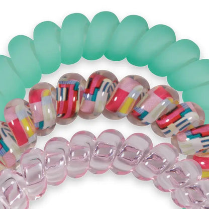 Large Spiral Hair Coils - Spring Splash
