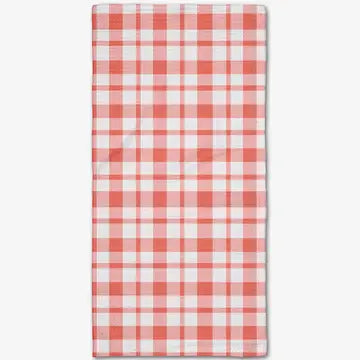 Pretty in Pink Plaid Bar Towel