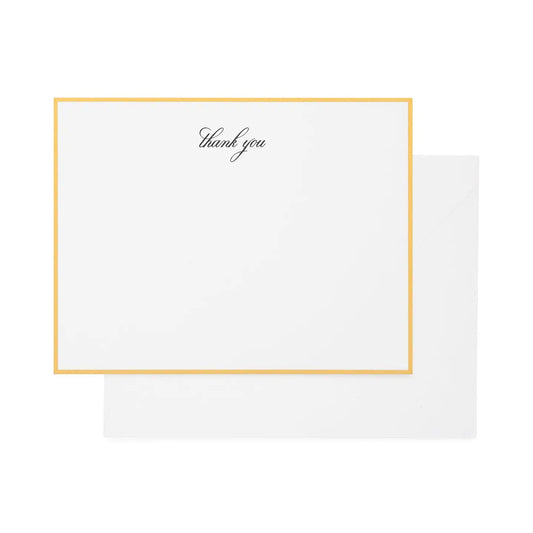 Note Set - Script Black Thank You